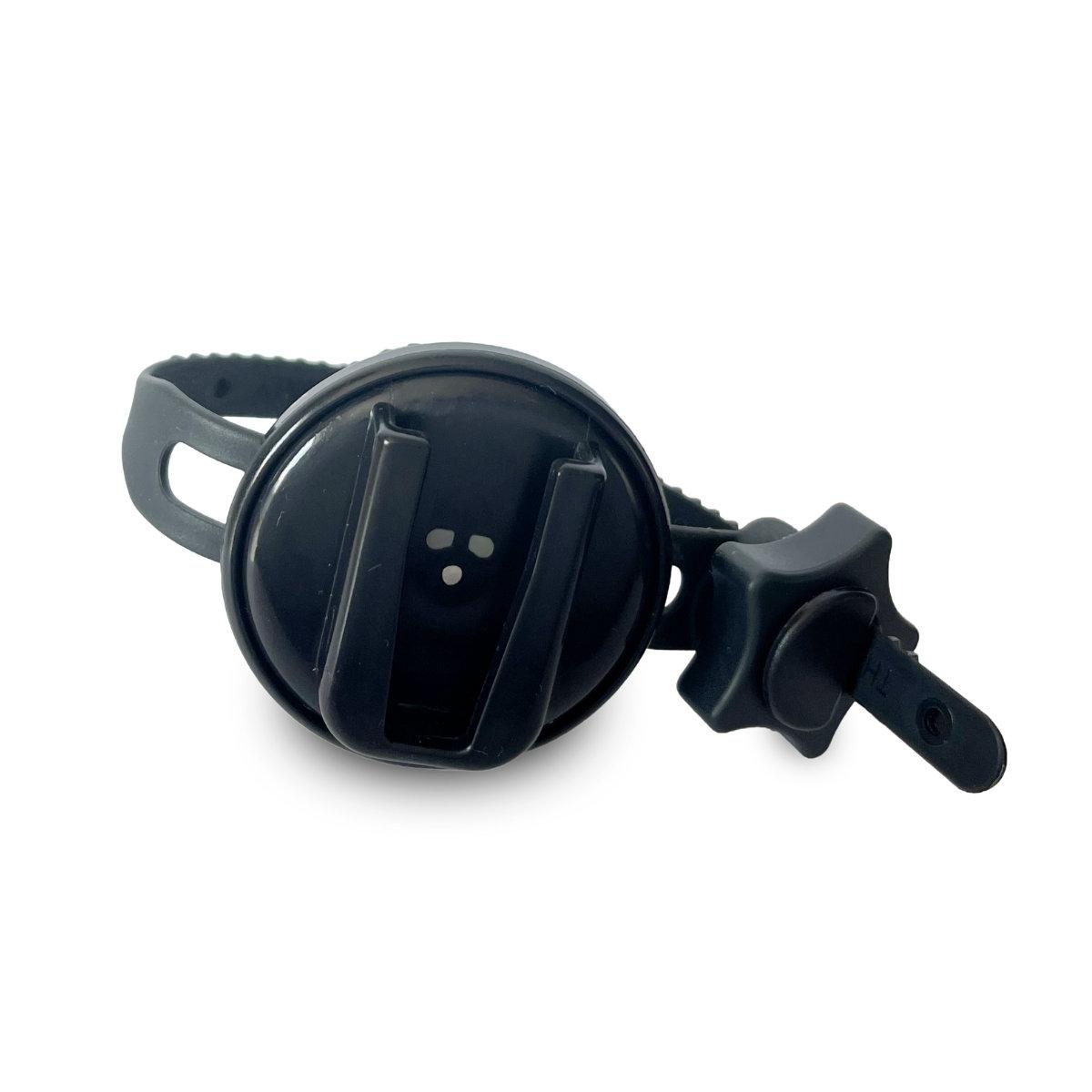 Bracelet de support Rocki Rocker, compatible aussi bien avec le Rockit rechargeable qu’avec la version à piles AA.